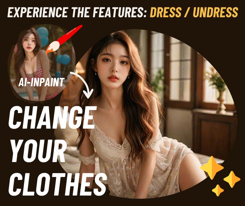 Undress AI : Undress app, nudify ai, clothes remover. Image demonstrating AI-inpaint technology for AI redrawing and enhancement photo.